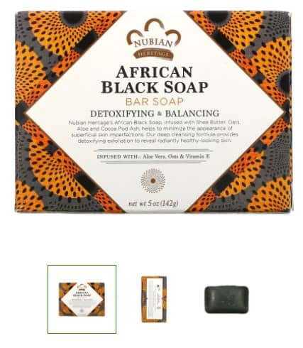 African black soap bar